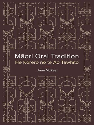 cover image of Maori Oral Tradition